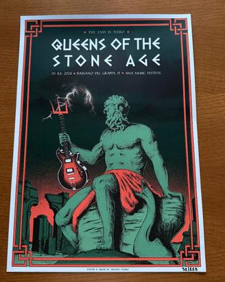 Poster QOTSA Bassano del Grappa - NUMERATO 51/115