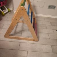 Triangolo Pikler + Rampetta/Scivolo in legno – Ott