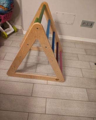 Triangolo Pikler + Rampetta/Scivolo in legno – Ott