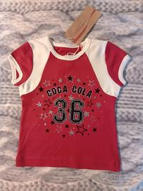 t-shirt originale coca cola vintage tg. 3 anni