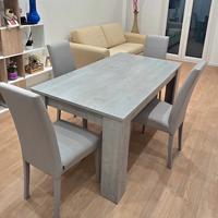 Tavolo  e sedie stile moderno 