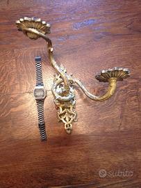 Antico applique candelabro candeliere bronzo '700