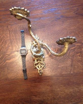 Antico applique candelabro candeliere bronzo '700