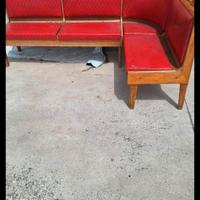 Panchina in legno ricamato