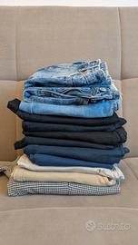 set 10 pantaloni + 2 mino gonne