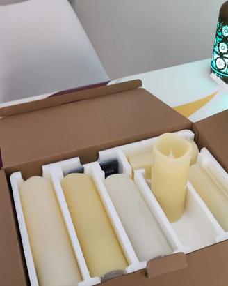 Candele vere con lampadina LED