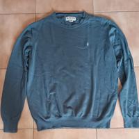 Maglione Marlboro Classics in cotone grigio scuro 