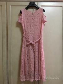 Abito vestito in pizzo rosa Abercrombie & Fitch