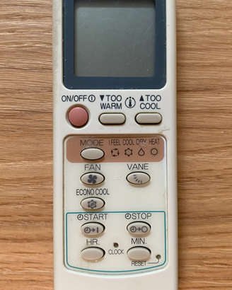 telecomando climatizzatore Mitsubishi