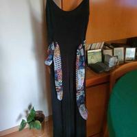 TUTA PANTALONE INTERA NERA - IN MAGLINA -TG: 44/46