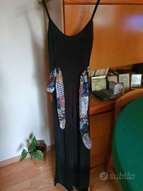 TUTA PANTALONE INTERA NERA - IN MAGLINA -TG: 44/46