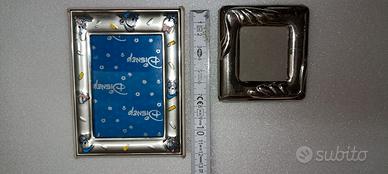 Cornice portafoto argento Walt Disney + altra