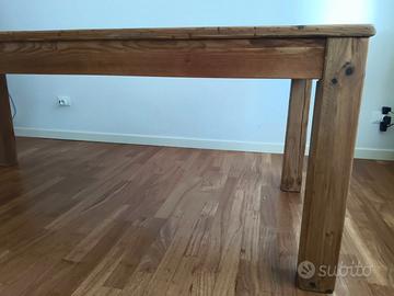 Tavolo in legno massello 200×100 cm - nuovo