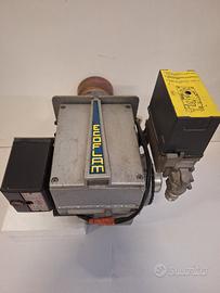 Bruciatore a gas per caldaia.