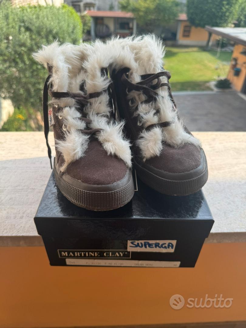 Pelliccia Stivali Superga Con Pelo Superga In Tessuto Con Pelo