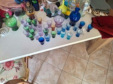 bicchieri colorati da grappa 