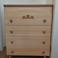 Cassettiera fasciatoio vaschetta bagno Mibb