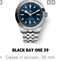 Tudor black bay ref 5609 39mm dial blu diamanti.