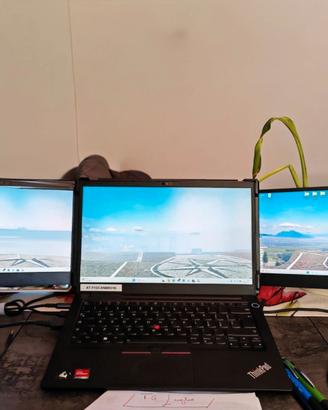 Doppio monitor 13 pollici per PC
