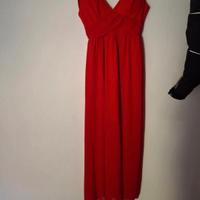 vestito lungo rosso 