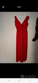 vestito lungo rosso 