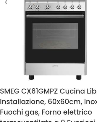 forno cucina a libera istallazione smeg  cx61mpz