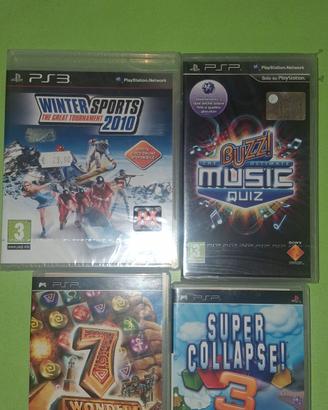 vari giochi PlayStation Sony PSP ps3