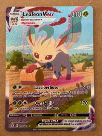 Carta Pokémon Leafeon VMAX di Evoluzioni Eteree