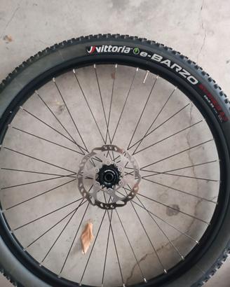 Ruota anteriore mtb 100x15 shimano center lock