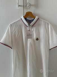 Polo bianca Moncler uomo