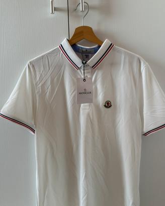 Polo bianca Moncler uomo