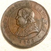 Stato Pontificio - Papa Pio IX - 4 Soldi 1866 - BB
