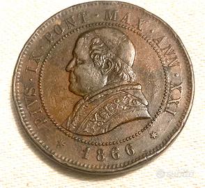 Stato Pontificio - Papa Pio IX - 4 Soldi 1866 - BB