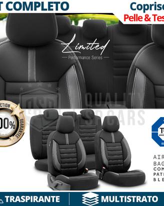 COPRISEDILI per Fiat 500X Pelle e Tessuto Completo