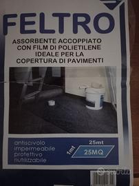 N.2 rotoli Feltro multiuso usato