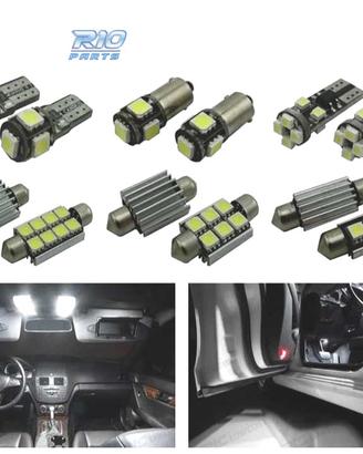 KIT 14 LAMPADE LED INTERNE PER MERCEDES CLASSE C C