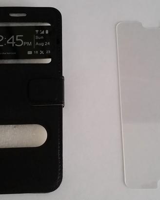 Cover nera e vetro antigraffio per Huawei P20