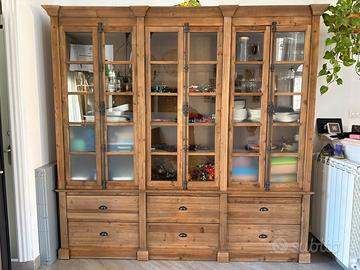Credenza confalone, vetrina provenzale