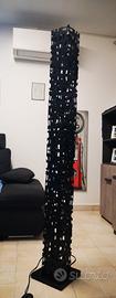Lampada da terra nera 150cm