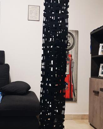 Lampada da terra nera 150cm