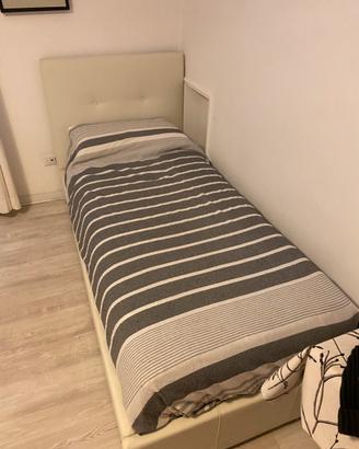 Letto  contenitore + materasso memory Silver fast