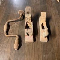 Pialle per legno vecchie piu trapano manuale