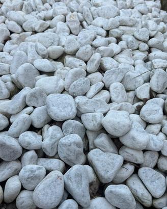 Ciottolo bianco Carrara 25-40 mm 250 kg.