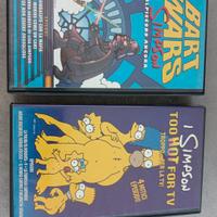 2 VHS - I simpson (Bart wars e Too hot for tv)