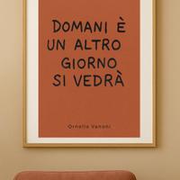 Poster “Domani è un altro giorno” – Ornella Vanoni