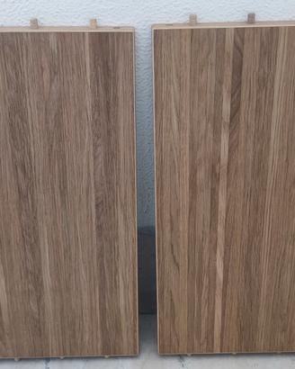 Due mensole in legno 46 x 26 x 2 cm
