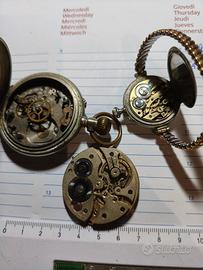 lotto 3 PZ orologi da tasca non funzionante 