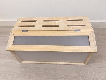 Gabbia/teca in legno 60x30x30