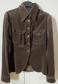 Camicia in velluto marrone Philosophy/A.Ferretti