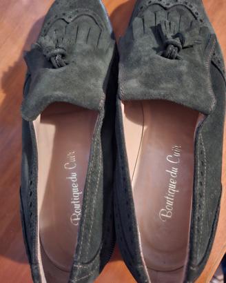 mocassini marroni Boutique de Cuir misura 39 nuove